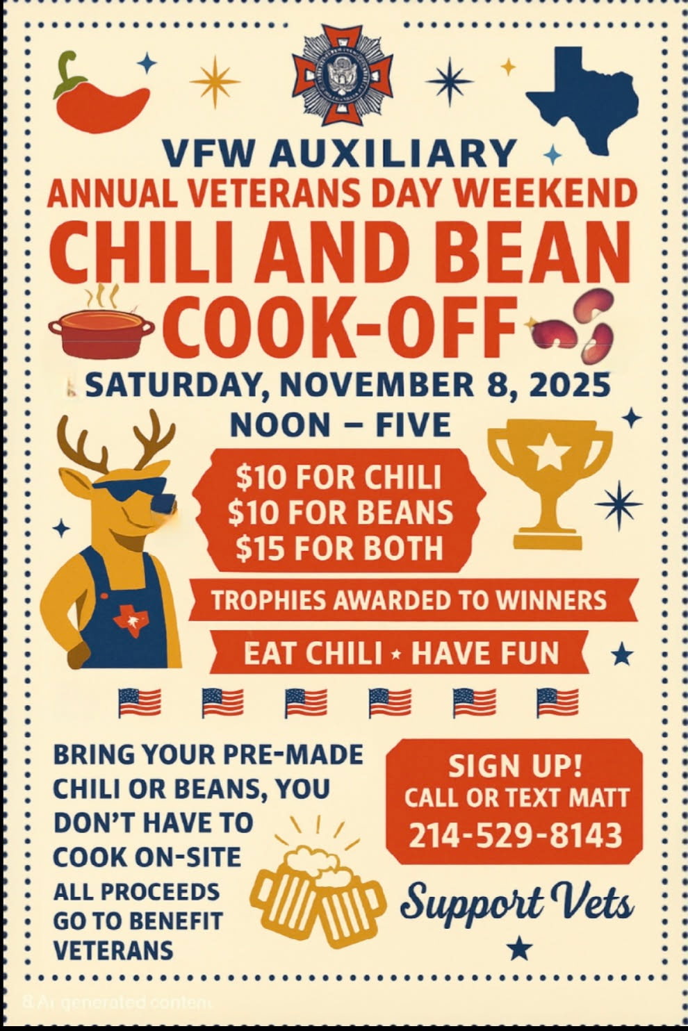 Post Auxilliary Chili Cookoff